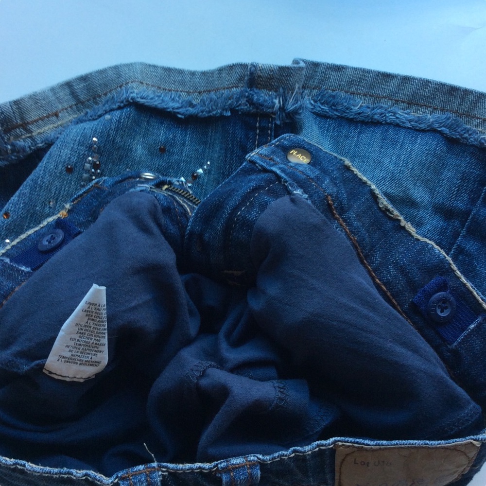 1989 Place Girls Jean Skirt with Sewn in Shorts - Picture 5 of 8